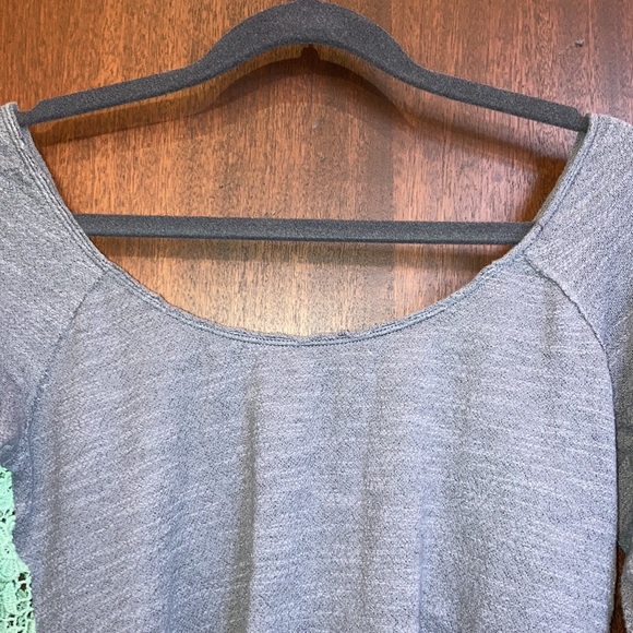 Free People top lace back long sleeve - Picture 8 of 12